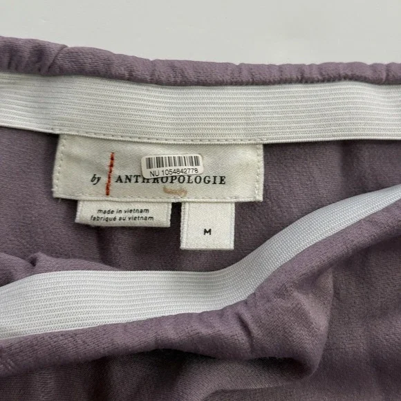 Anthropologie Bias Cut Midi Skirt Size Medium Dusty Purple Silky Slip Style - Picture 6 of 7